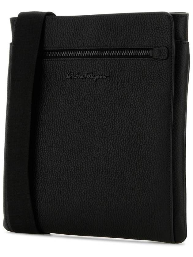 Firenze Leather Cross Bag Black - SALVATORE FERRAGAMO - BALAAN 3