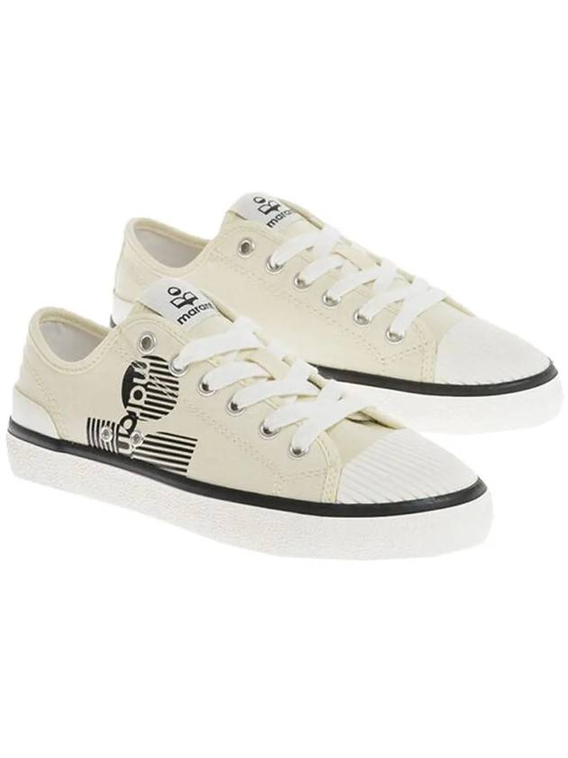 Binkoo Logo Canvas Low Top Sneakers Chalk - ISABEL MARANT - BALAAN 2