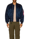 Alpine The Street Men s MA 1 Jacket MJM21000C1 Replica Blue - ALPHA INDUSTRIES - BALAAN 3