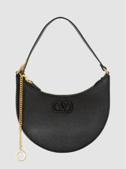 V Logo Signature Small Shoulder Bag Black - VALENTINO - BALAAN 2