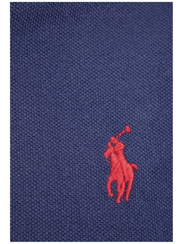 Men's Pony Slim Fit Short Sleeve Polo Shirt Navy - POLO RALPH LAUREN - BALAAN 5