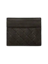 Intrecciato Leather Card Wallet Dark Brown - BOTTEGA VENETA - BALAAN 6