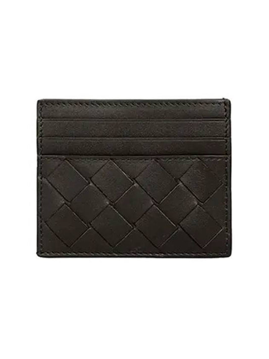 Intrecciato Leather Card Wallet Dark Brown - BOTTEGA VENETA - BALAAN 2