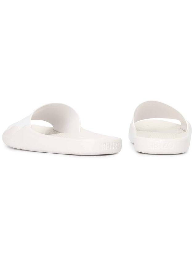 Cross Logo Slippers White - KENZO - BALAAN 7