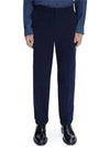 Casual Cotton Straight Pants Navy - A.P.C. - BALAAN 3