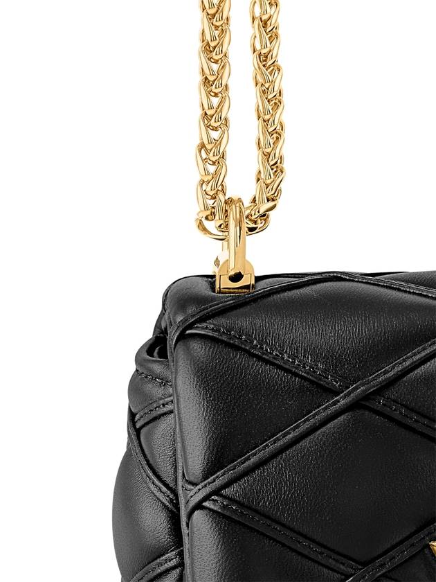 Pico GO 14 Malletage Leather Shoulder Bag Black - LOUIS VUITTON - BALAAN 7