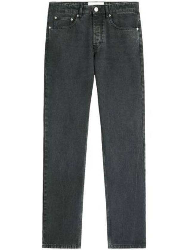 Metal studs Classic Fit Denim Jeans Black - AMI - BALAAN 1