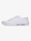 Malibu Logo Low Top Sneakers White - SAINT LAURENT - BALAAN 2