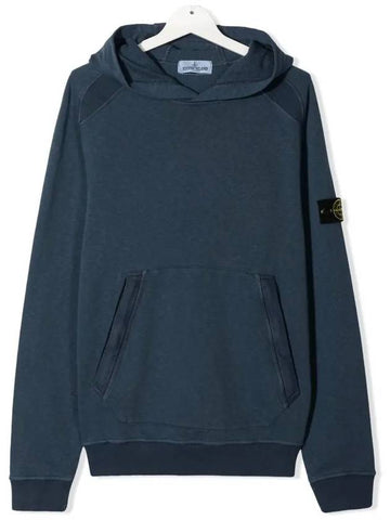 Kids Waffen Hoodie Dark Blue 741660541 V0128 - STONE ISLAND - BALAAN 1