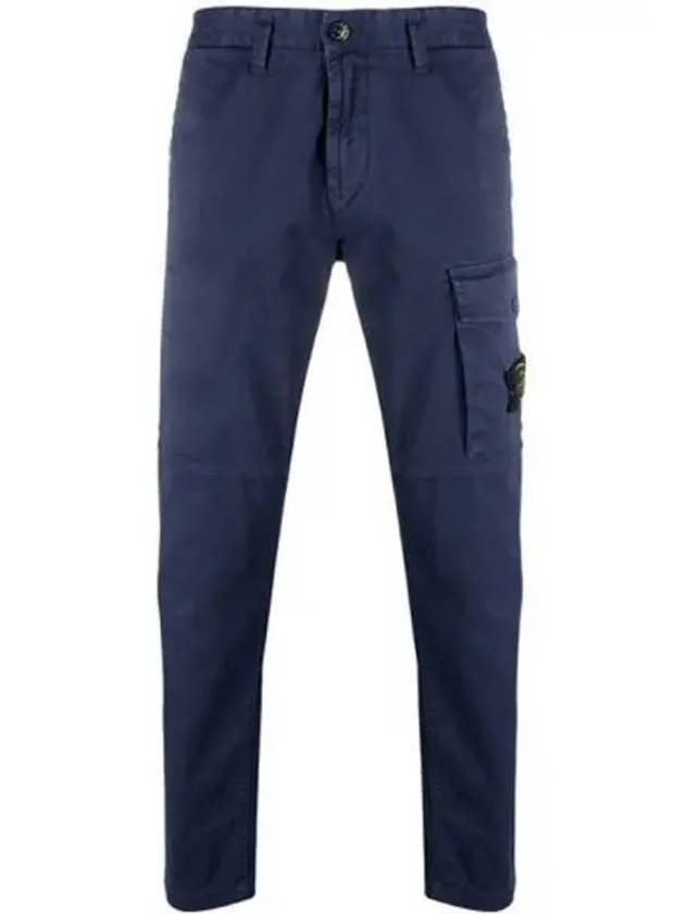 7315312L1 V0128 Wappen Patch Pocket Cargo Pants Blue Navy Men s TEO 270627 - STONE ISLAND - BALAAN 1