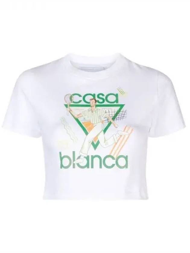 Le Jeu Printed Baby Short Sleeve T-Shirt White - CASABLANCA - BALAAN 1