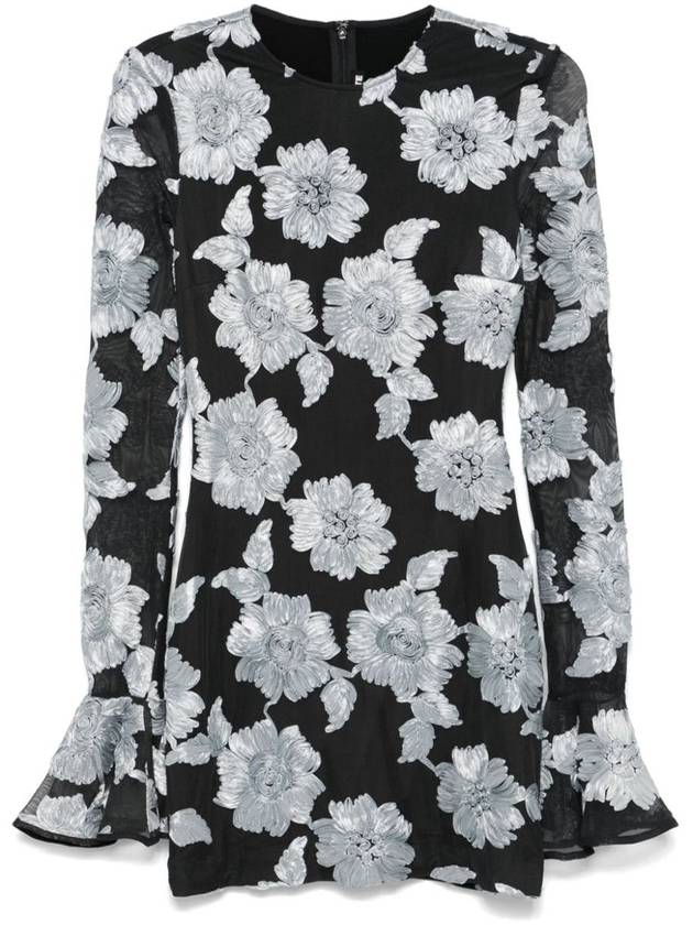 Rotate Birger Christensen Flower Mesh Mini Dress - ROTATE - BALAAN 1