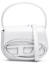 1DR Round Logo Leather Mini Shoulder Bag White - DIESEL - BALAAN 4