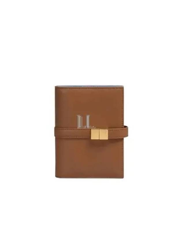 Strap Leather Half Wallet Brown - MARNI - BALAAN 2