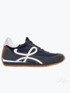 Flow Runner Nylon Suede Low Top Sneakers Navy - LOEWE - BALAAN 2