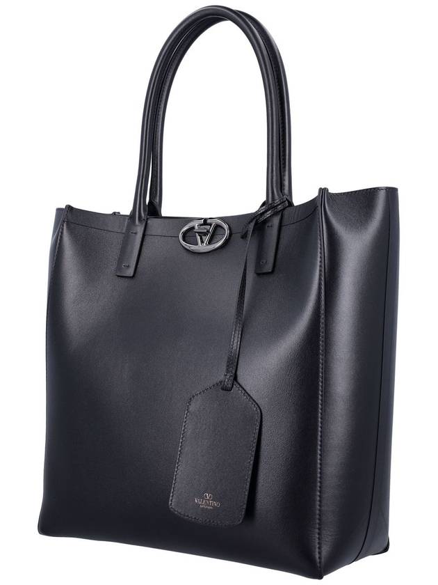 Garavani Logo Tote Bag Black - VALENTINO - BALAAN 4