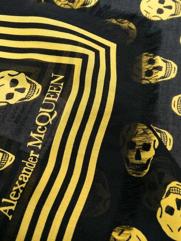 Skull print scarf - ALEXANDER MCQUEEN - BALAAN 4