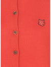 Bold Fox Head Patch Regular Cardigan Red - MAISON KITSUNE - BALAAN 6