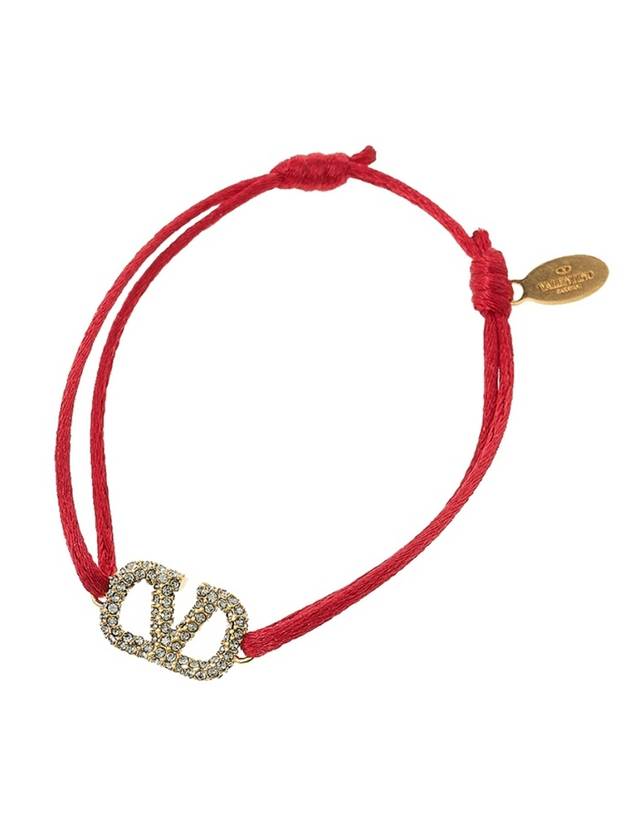 V Logo Garavani Bracelet Red - VALENTINO - BALAAN 1