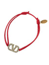 V Logo Garavani Bracelet Red - VALENTINO - BALAAN 1