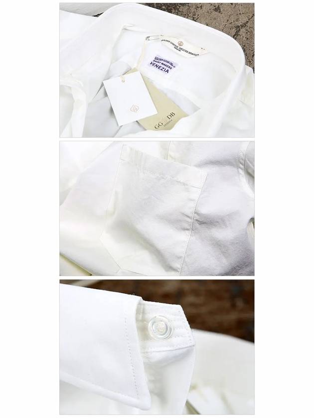 Cotton Long Sleeve Shirt White - GOLDEN GOOSE - BALAAN 7