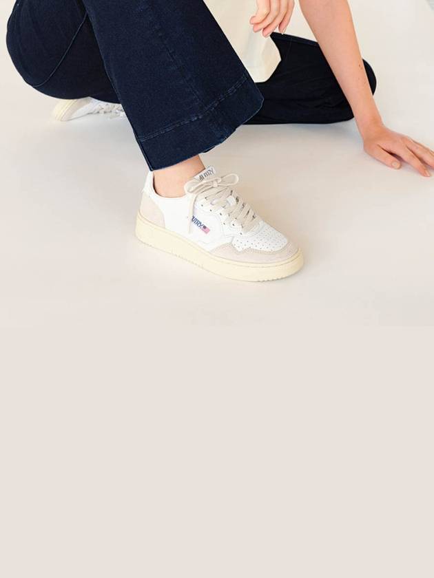 Medalist Goatskin Low Top Sneakers White - AUTRY - BALAAN 4