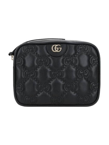 GG Matelasse Leather Cross Bag Black - GUCCI - BALAAN 1