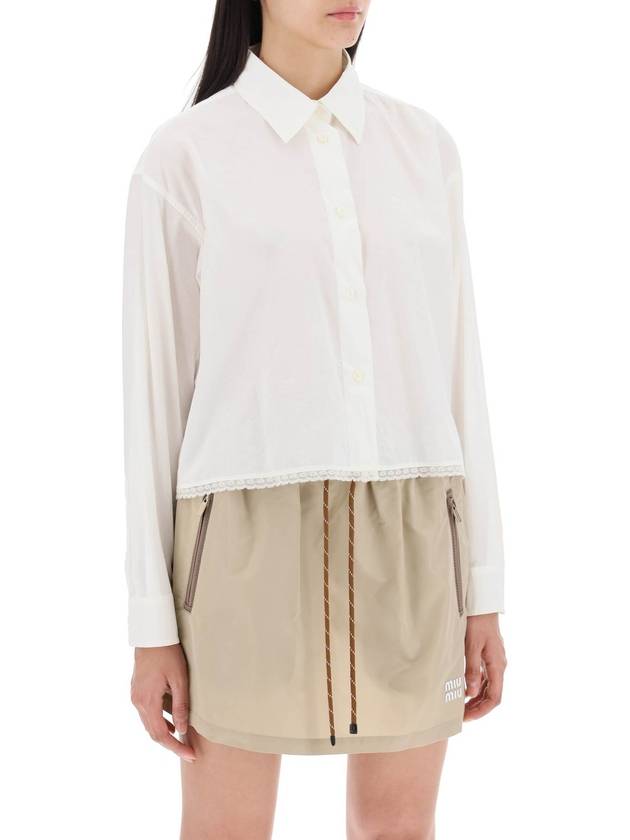 batiste cotton shirt - MIU MIU - BALAAN 2