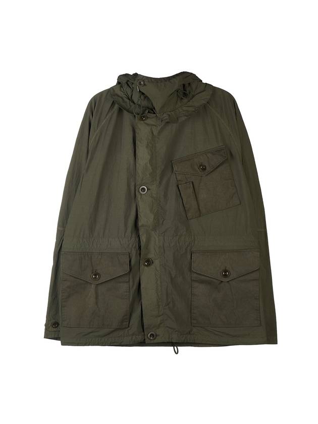 Mid Layer Flap Pocket Hooded Jacket Dark Green - TEN C - BALAAN 1