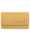 Saffiano Metal Logo Key Holder Yellow - PRADA - BALAAN 2