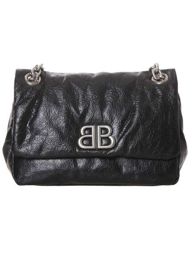 Monaco Mini Shoulder Bag Black - BALENCIAGA - BALAAN 3