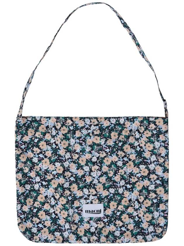 FLORAL ECO CROSS BAG BLACK - MACNI - BALAAN 1