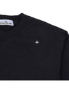 Stellina Wappen Patch Cotton Sweatshirt Black - STONE ISLAND - BALAAN 7