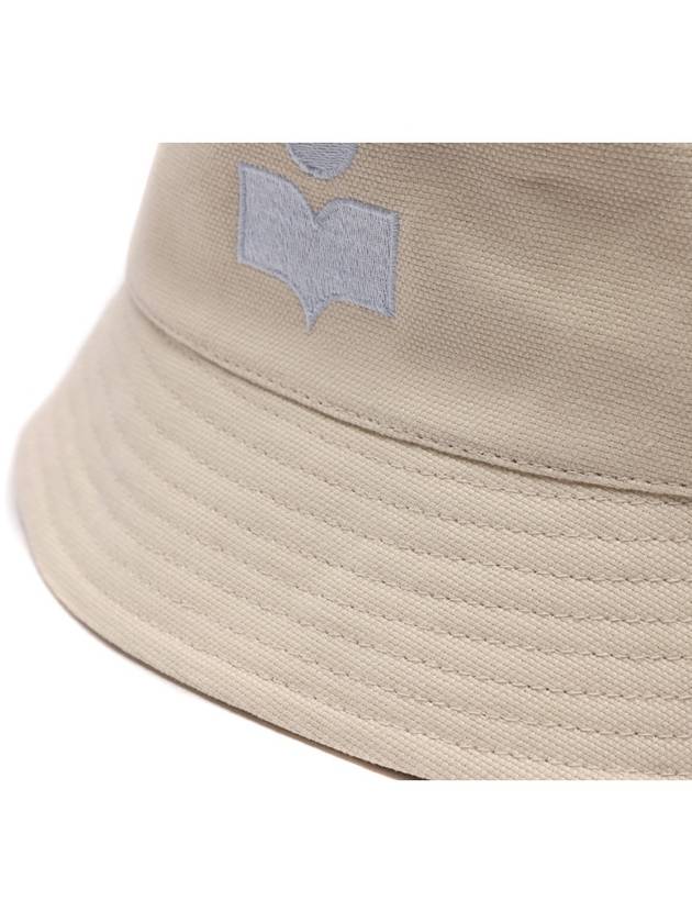 Haley Embroidered Logo Bucket Hat Ivory - ISABEL MARANT - BALAAN 6