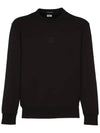 Stretch Fleece Crew Neck Sweatshirt Black - CP COMPANY - BALAAN 2