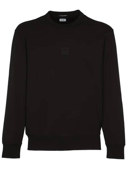 Stretch Fleece Crew Neck Sweatshirt Black - CP COMPANY - BALAAN 2