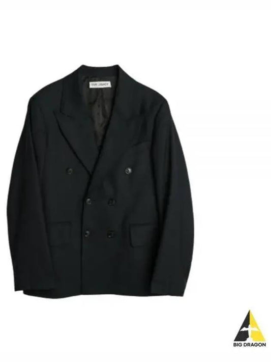 Unconstructed DB Blazer Jacket Black - OUR LEGACY - BALAAN 2