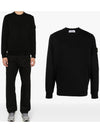 Wappen Patch Garment Dyed Sweatshirt Black - STONE ISLAND - BALAAN 2