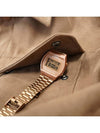 Men's Rose Gold Waterproof Digital Electronic Metal Watch - CASIO - BALAAN 2