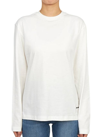 Women's Organic Cotton Long Sleeve T Shirt 3 Pack White - JIL SANDER - BALAAN 2