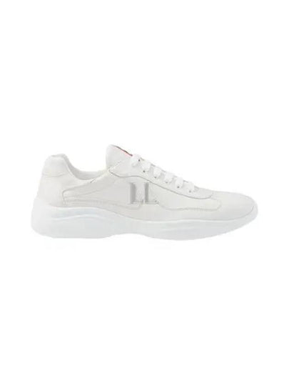 America's Cup Patent Leather Low Top Sneakers Grey - PRADA - BALAAN 2