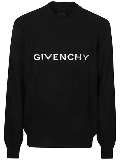 Logo Wool Knit Top Black - GIVENCHY - BALAAN 2