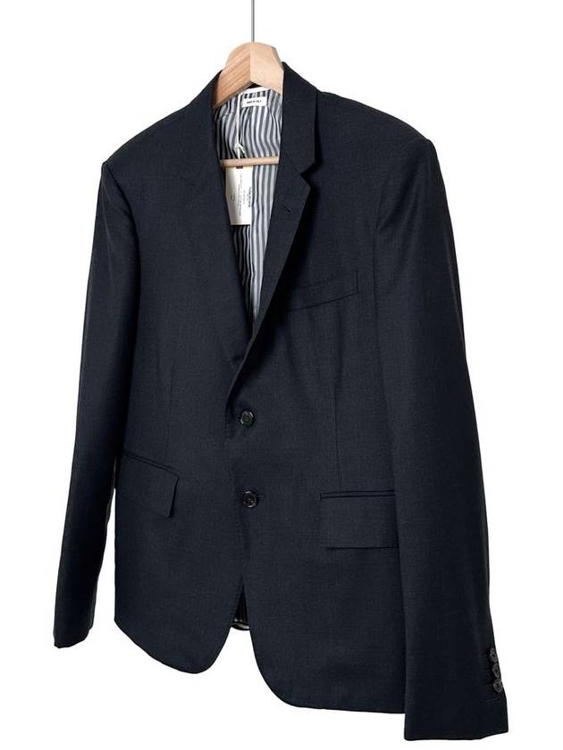 2 Men s High Armhole Wool Twill Suit Blazer Jacket Dark Gray - THOM BROWNE - BALAAN 1