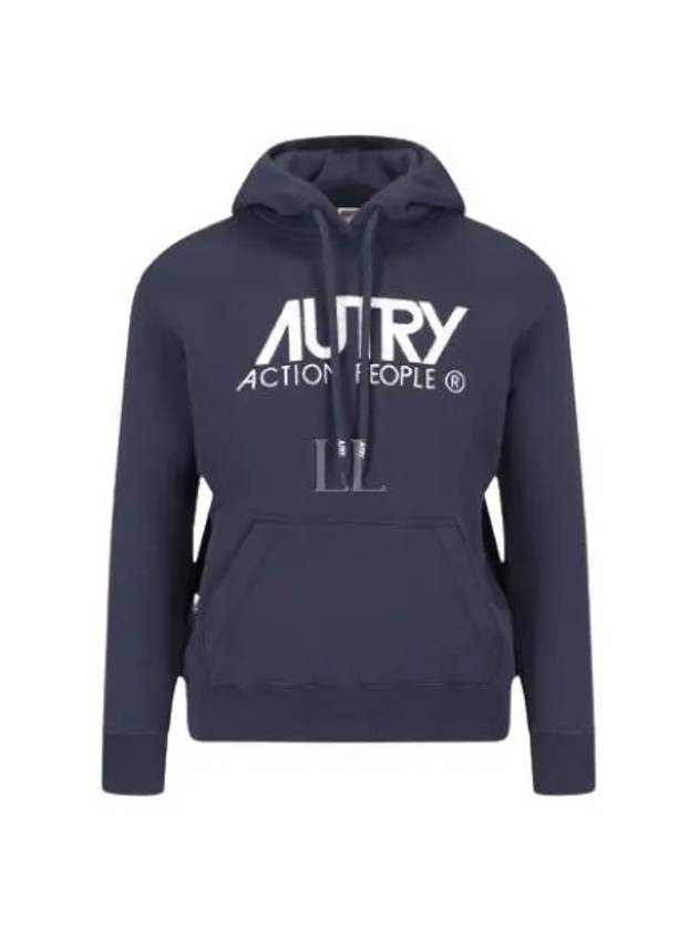 Women s brushed hoodie HOIW 409B BLUE - AUTRY - BALAAN 1