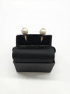 Stud Earrings Metal Resin Gold Pearly White - CHANEL - BALAAN 6