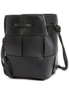 Intrecciato Cassette Small Bucket Bag Black - BOTTEGA VENETA - BALAAN 3