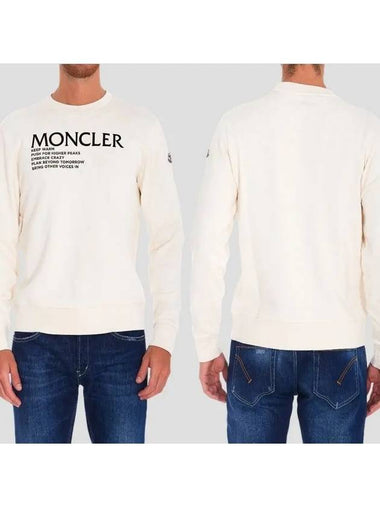 Logo Print Sweatshirt 8G000 48 899FL 002 - MONCLER - BALAAN 1