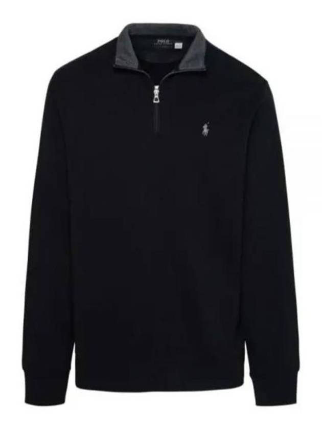 Pony Logo Half Zip-up Sweatshirt Black - POLO RALPH LAUREN - BALAAN 2