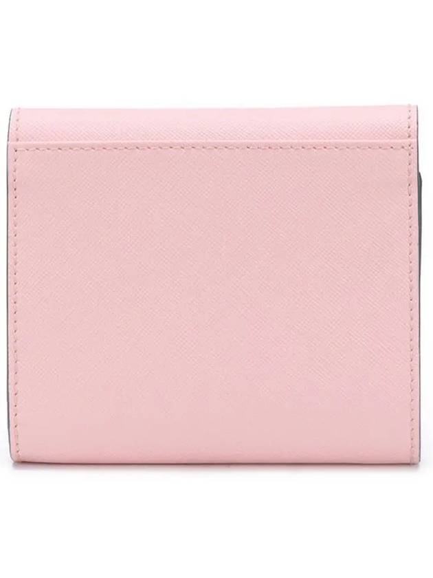 Saffiano Square Half Wallet Pink - MARNI - BALAAN 4