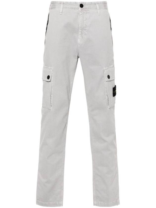 Compass Badge Cargo Straight Pants Grey - STONE ISLAND - BALAAN 2